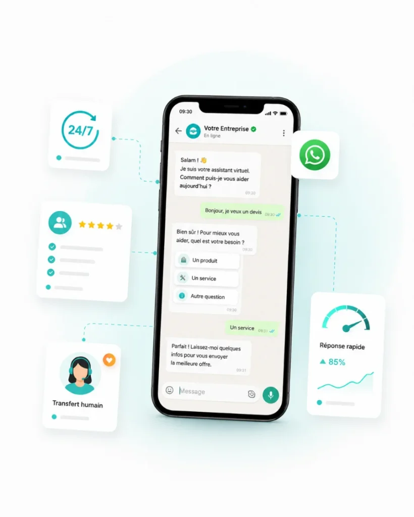 pack automatisation whatsapp à Casablanca