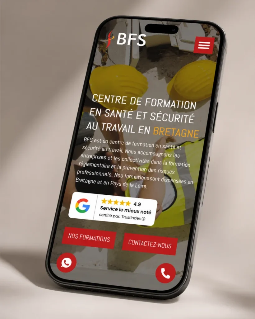 le site bfs prevention sur mobile