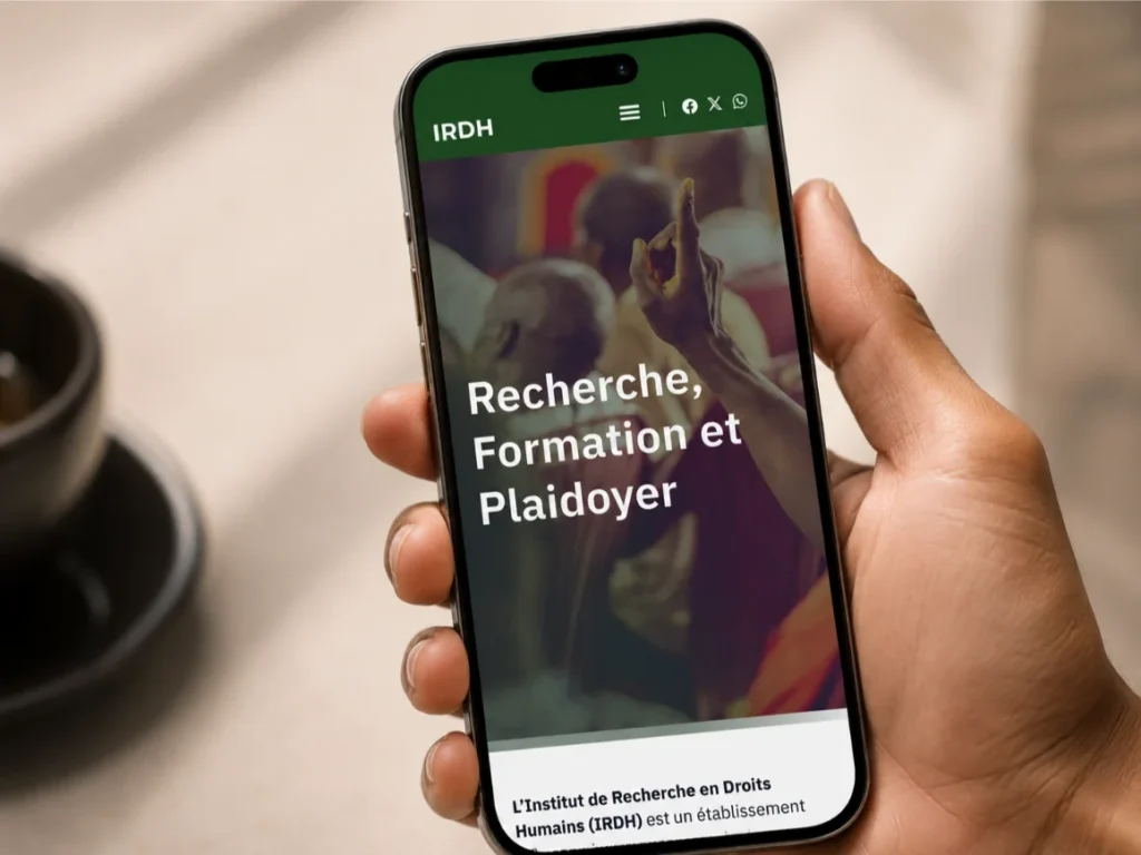 le site irdh sur mobile